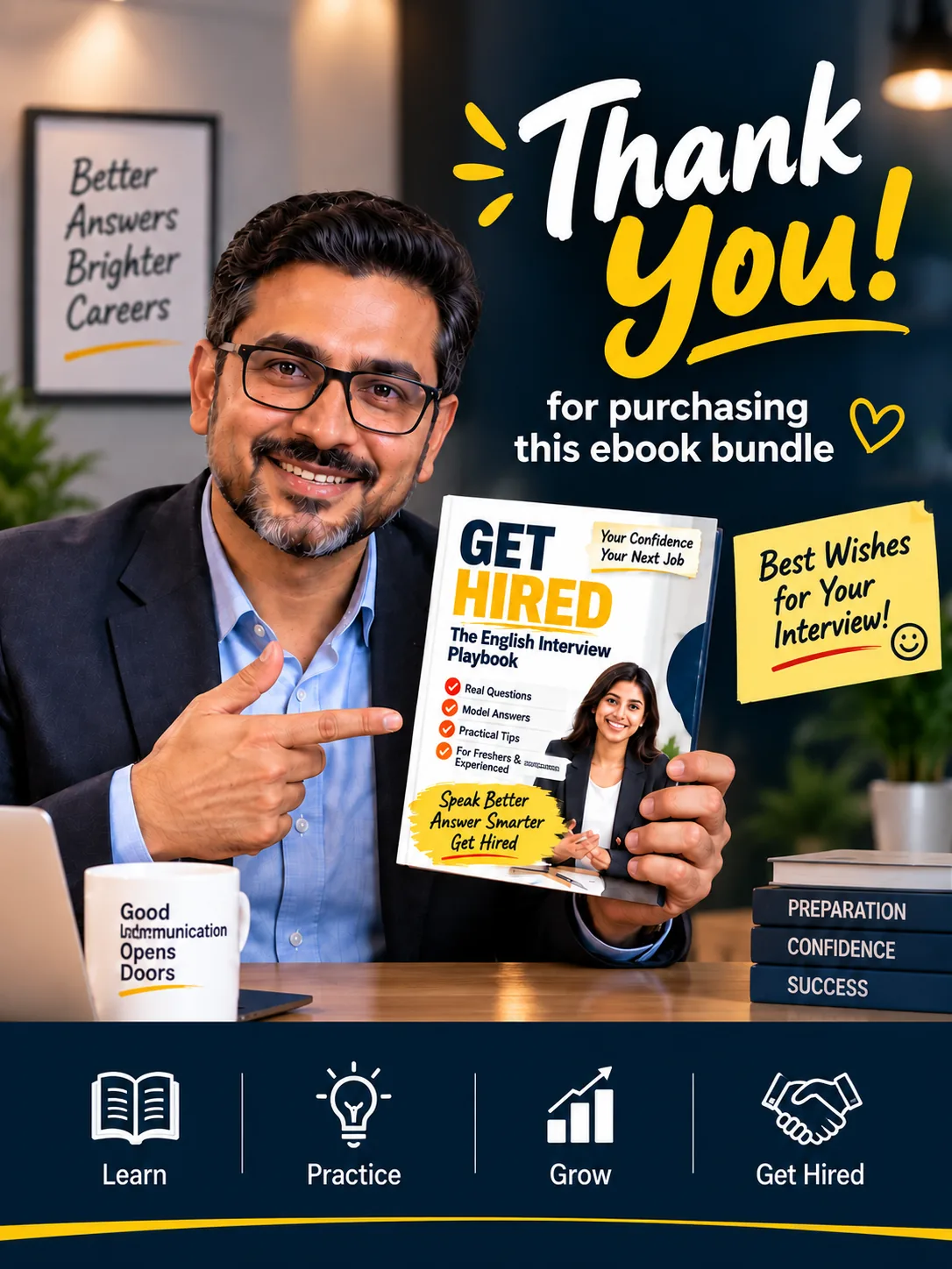 Thank you for purchasing the GET HIRED ebook bundle